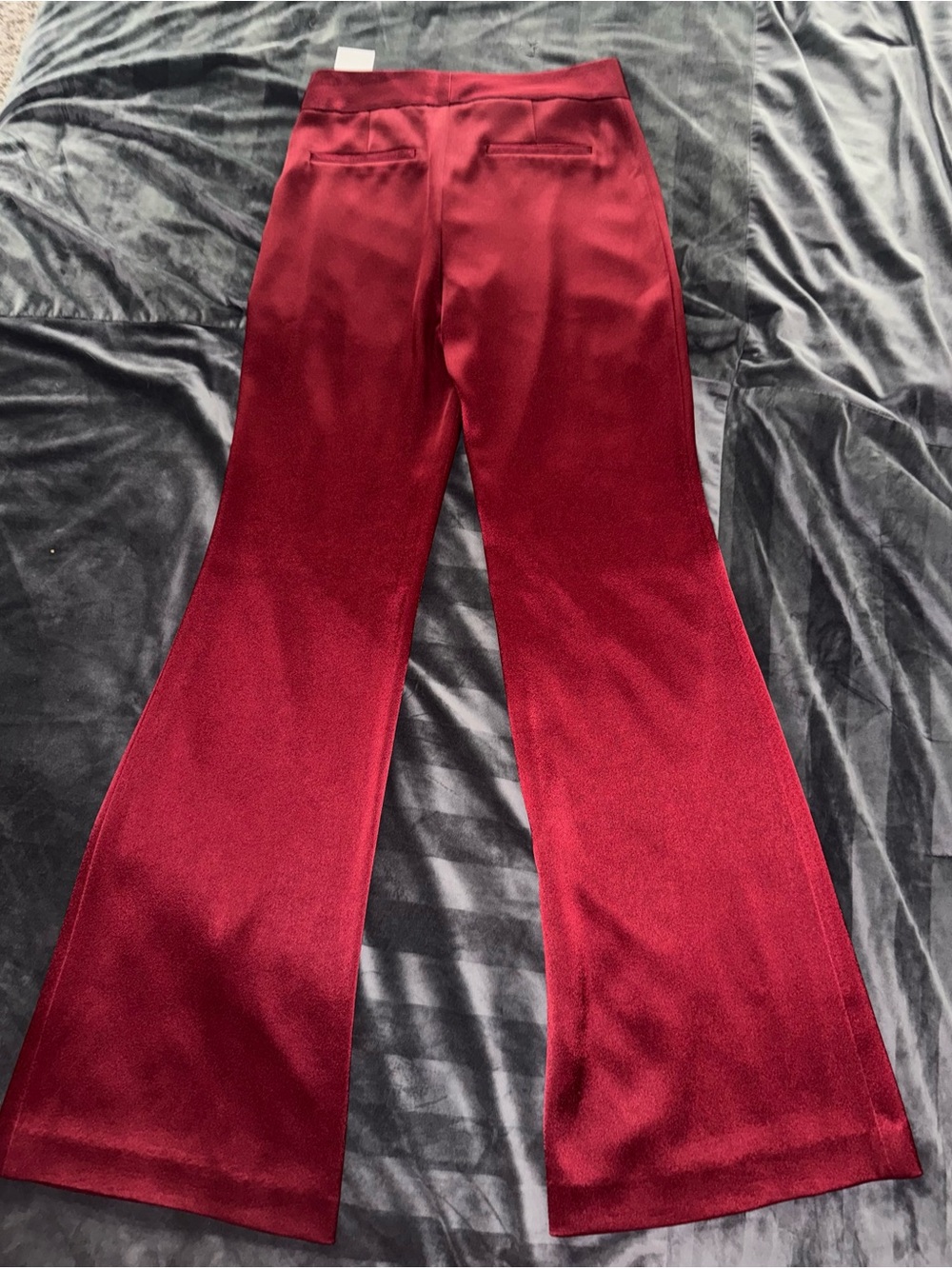 Alice + Olivia High Waisted Wide Leg Silk Pants Size 6 - Picture 5 of 16